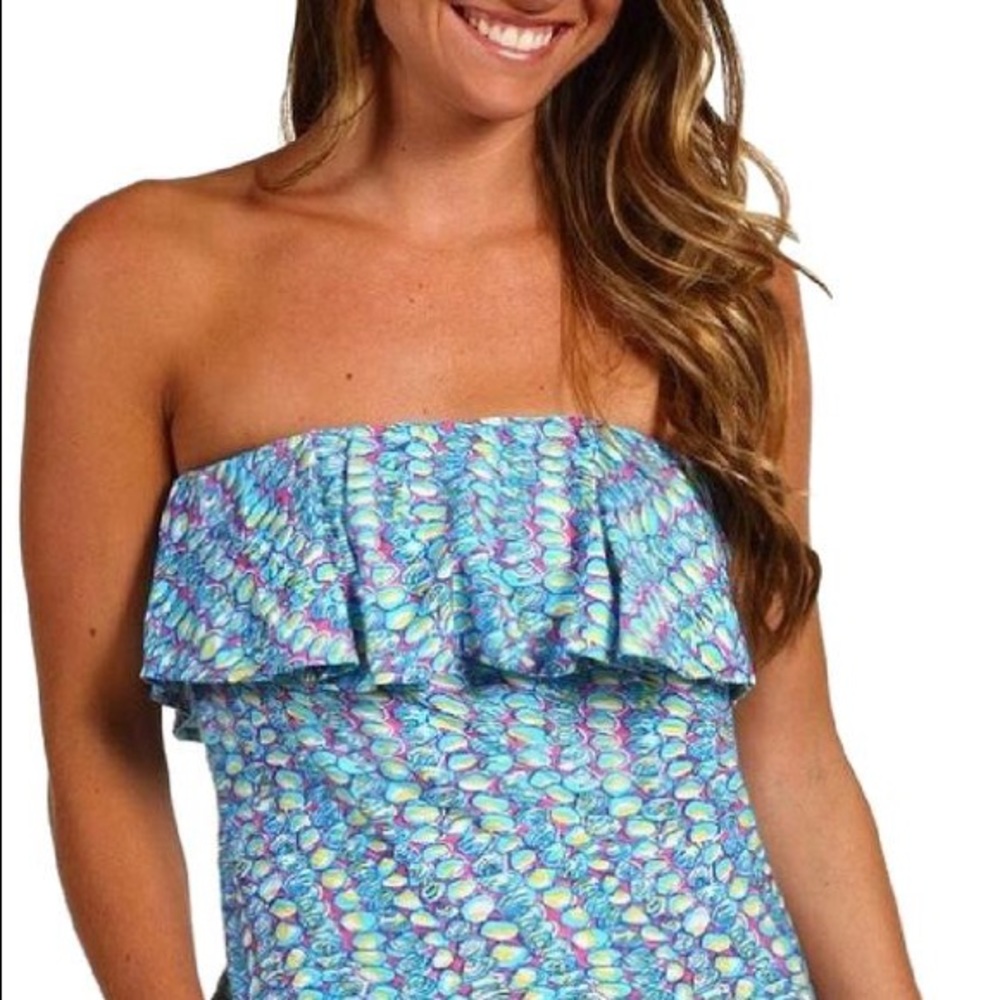 Lilly Pulitzer Casual Cotton Strapless Top